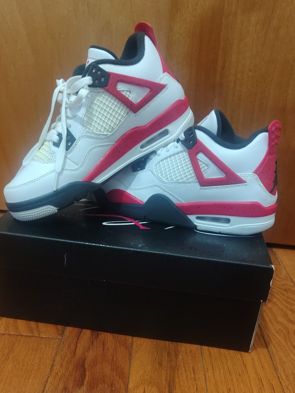 Jordan Kids White and Red Basketball Sneakers